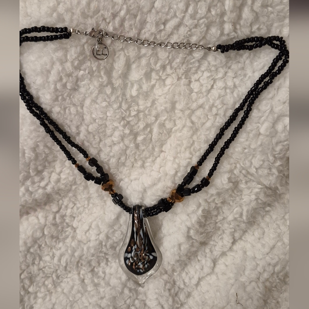 Vintage EL Murano Pendant Necklace